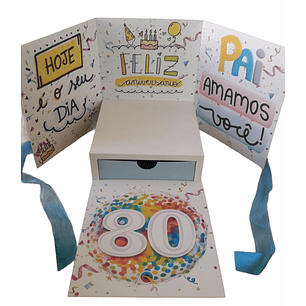 Arquivo de corte caixa cenário a3 - bolo 20 cm 