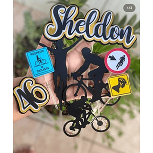 Arquivo de corte topo de bolo bicicleta