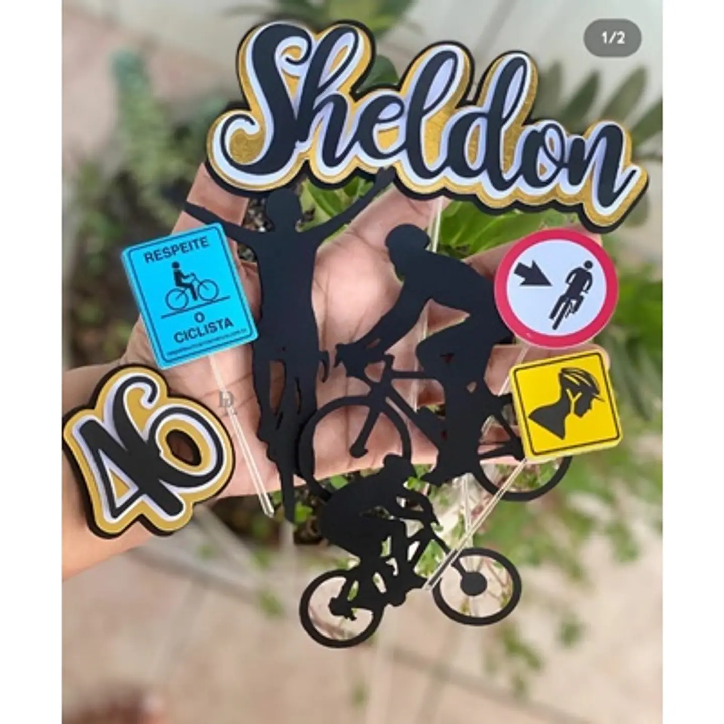 Arquivo de corte topo de bolo bicicleta 1