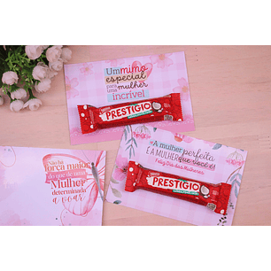 Arquivo de corte card chocolate dia da mulher