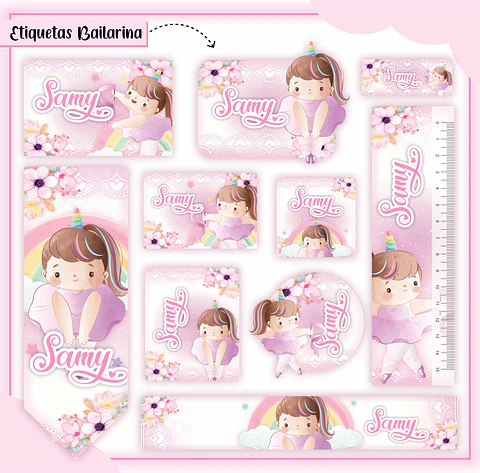 Arquivo etiqueta bailarina