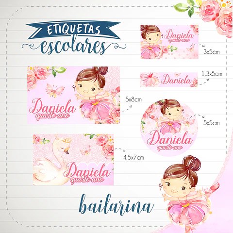 Arquivo etiqueta bailarina