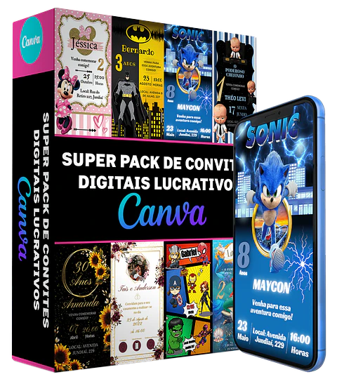 Pack de Convites Digitais Lucrativos