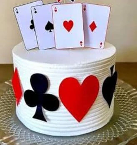 Arquivo de corte topo de bolo baralho