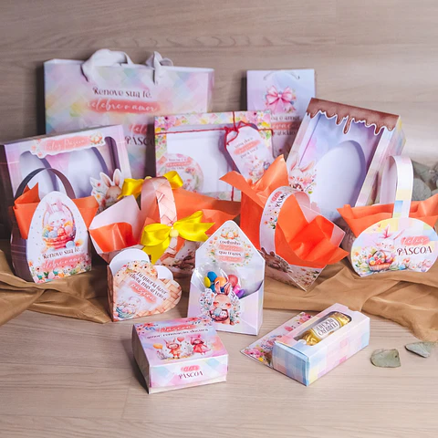 Arquivo Caixas, Cestinhas e Sacolas avulso Páscoa Encantada - Amarrantto