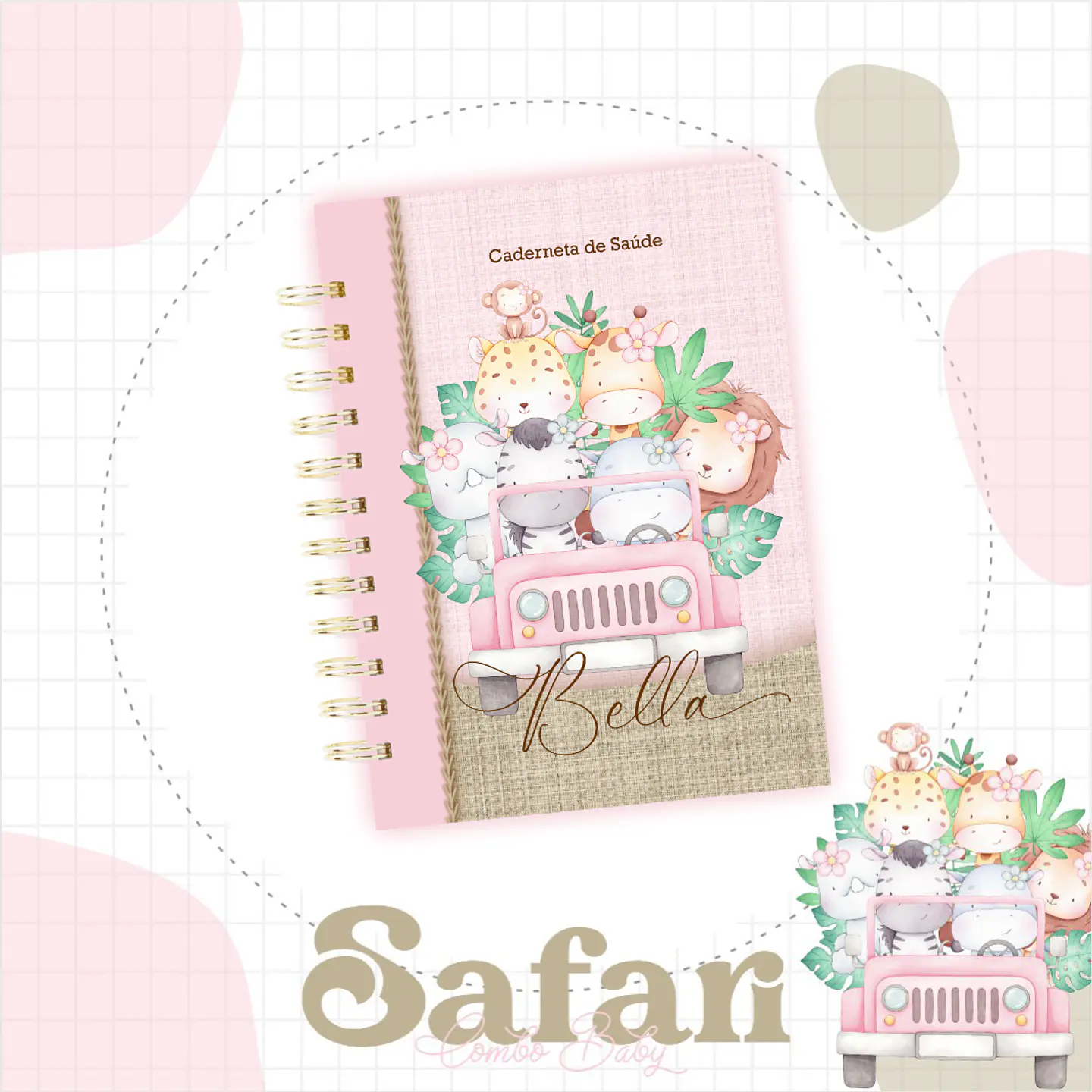 ARQUIVO KIT BABY SAFARI MENINA - LUMA 1
