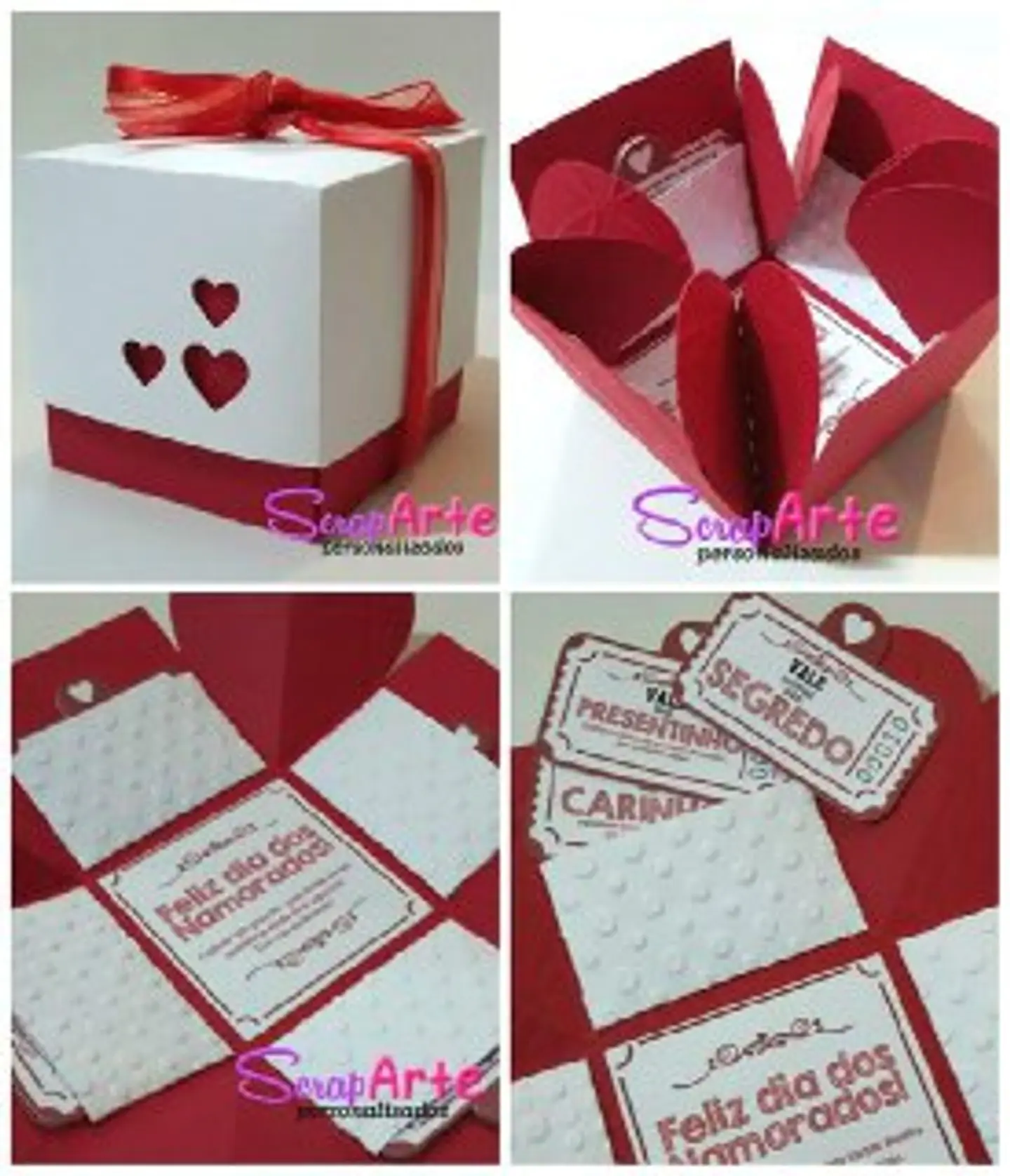 Arquivo de Corte Caixa Explosão Dia dos Namorados 1