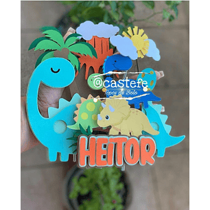 Arquivo de corte topo dinossauro - castefe