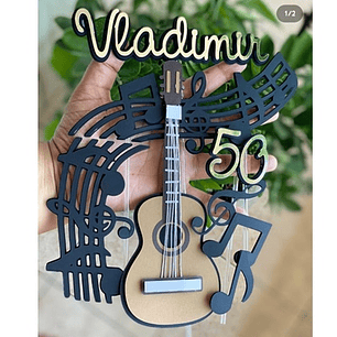 Arquivo de corte topo de bolo violão musica