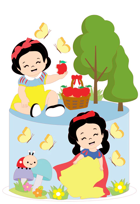 Arquivo de corte topo branca de neve