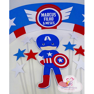 Arquivo de corte topo capitão américa cute