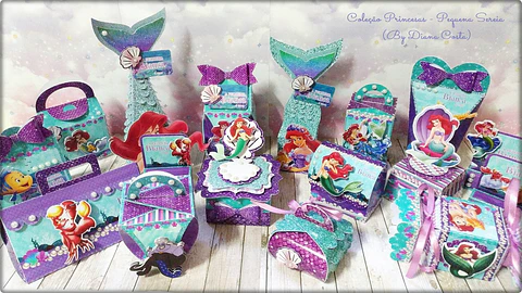 Arquivo de corte ariel pequena sereia