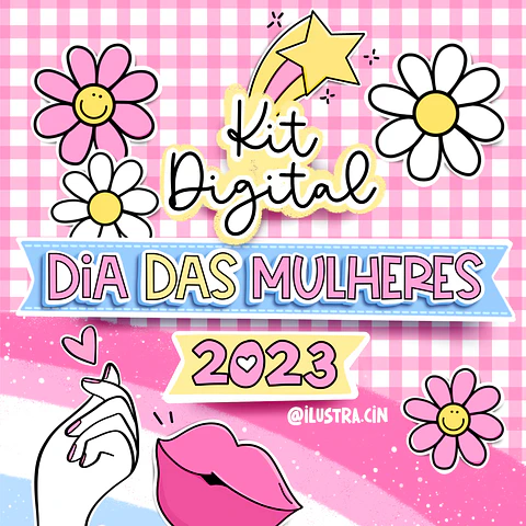 Kit digital dia das mulheres 2023 - ilustra cin