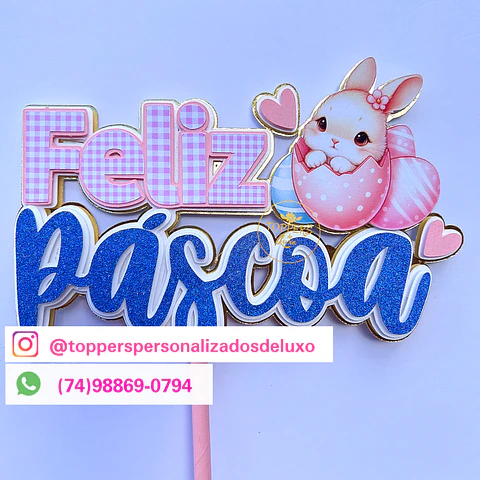 Arquivo de corte topo páscoa - toppers de luxo