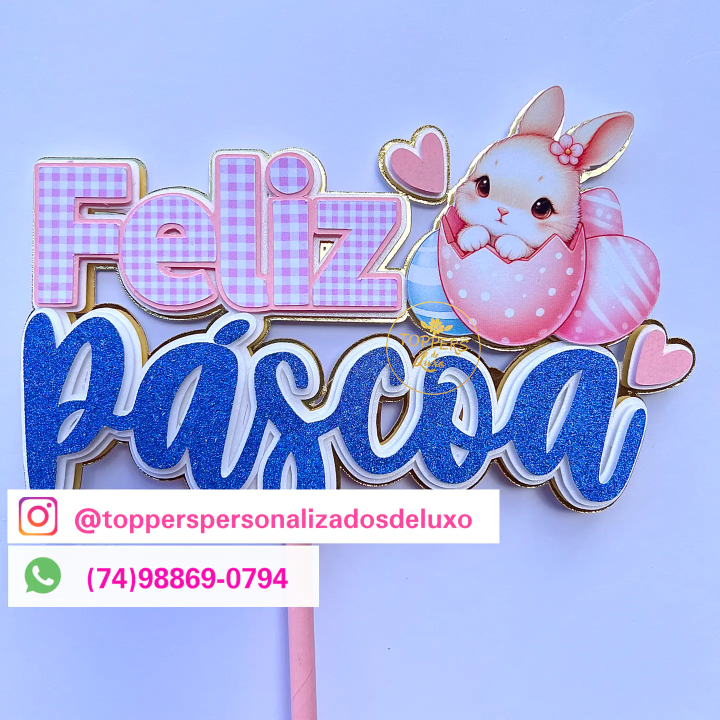 Arquivo de corte topo páscoa - toppers de luxo 1