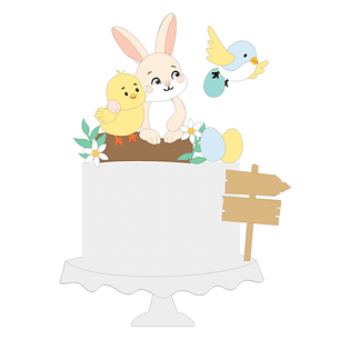 Arquivo de corte topo coelhinho da páscoa