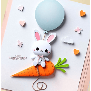 Arquivo de corte topo coelhinho da páscoa