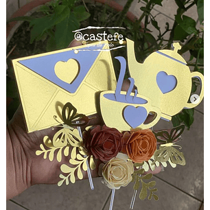 Arquivo de corte topo chá de casa nova