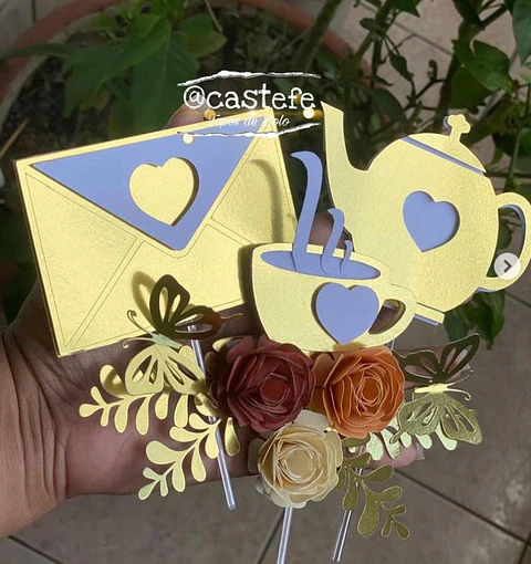 Arquivo de corte topo chá de casa nova