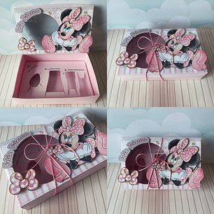 Arquivo Mini Confeiteiro Minnie Rosa