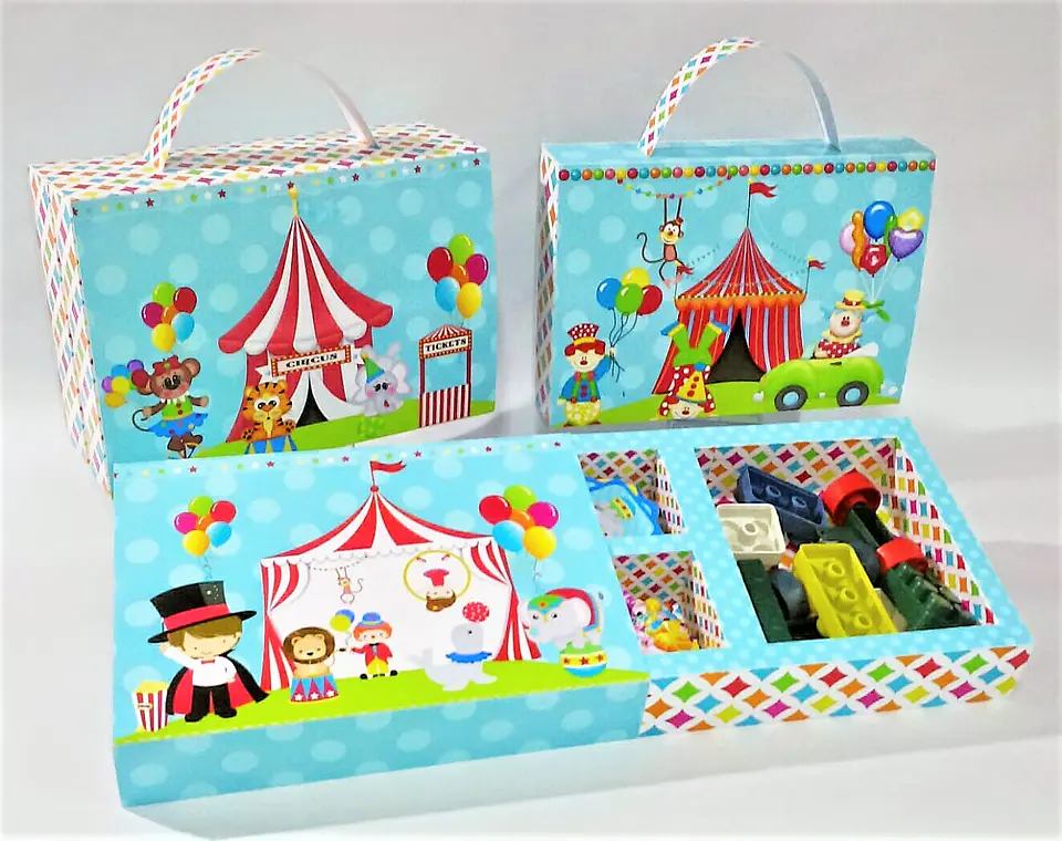 Arquivo maletinha kit diversão circo 1