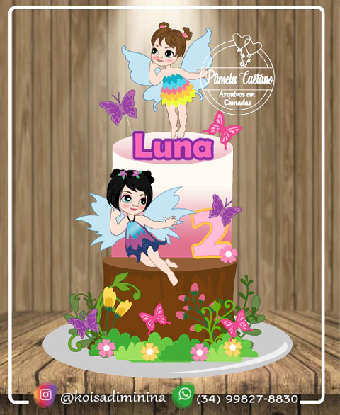 Arquivo de corte topo fadas