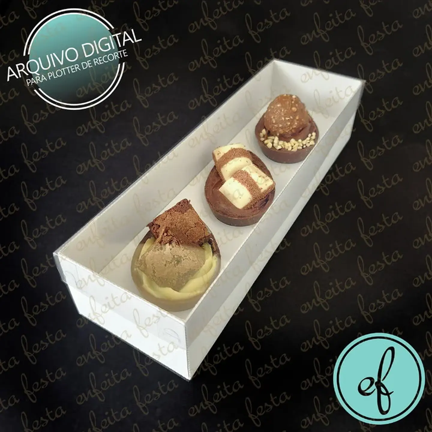 ARQUIVO DE CORTE CAIXA 3 OVOS 50G - Enfeita Festa 1