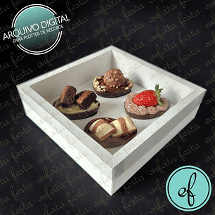 ARQUIVO DE CORTE CAIXA 4 OVOS 50G - 15X15X5 - ENFEITA FESTA
