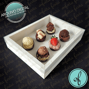 ARQUIVO DE CORTE CAIXA 6 OVOS 50G - 2X16X5 - ENFEITA FESTA