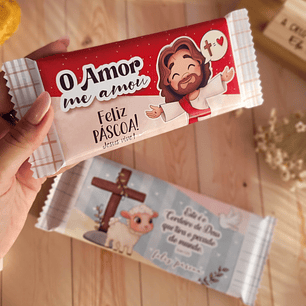 Arquivo Páscoa Cristã Barra de Chocolate 90g - Ana Flor
