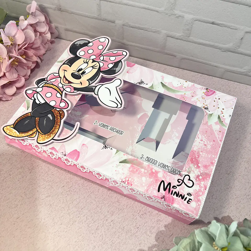 Arquivo Mini Confeiteiro Minnie Rosa - Luma 1