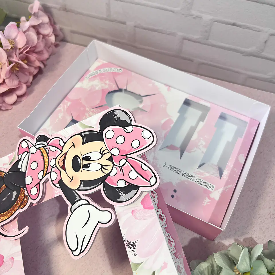 Arquivo Mini Confeiteiro Minnie Rosa - Luma 2
