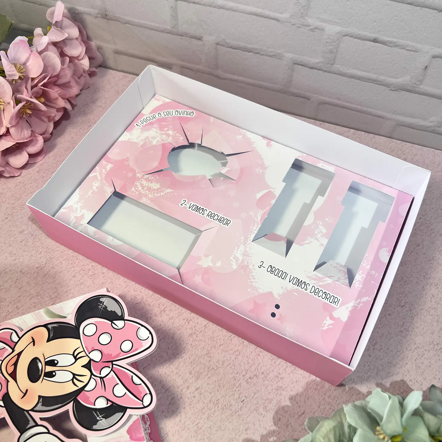 Arquivo Mini Confeiteiro Minnie Rosa - Luma 3