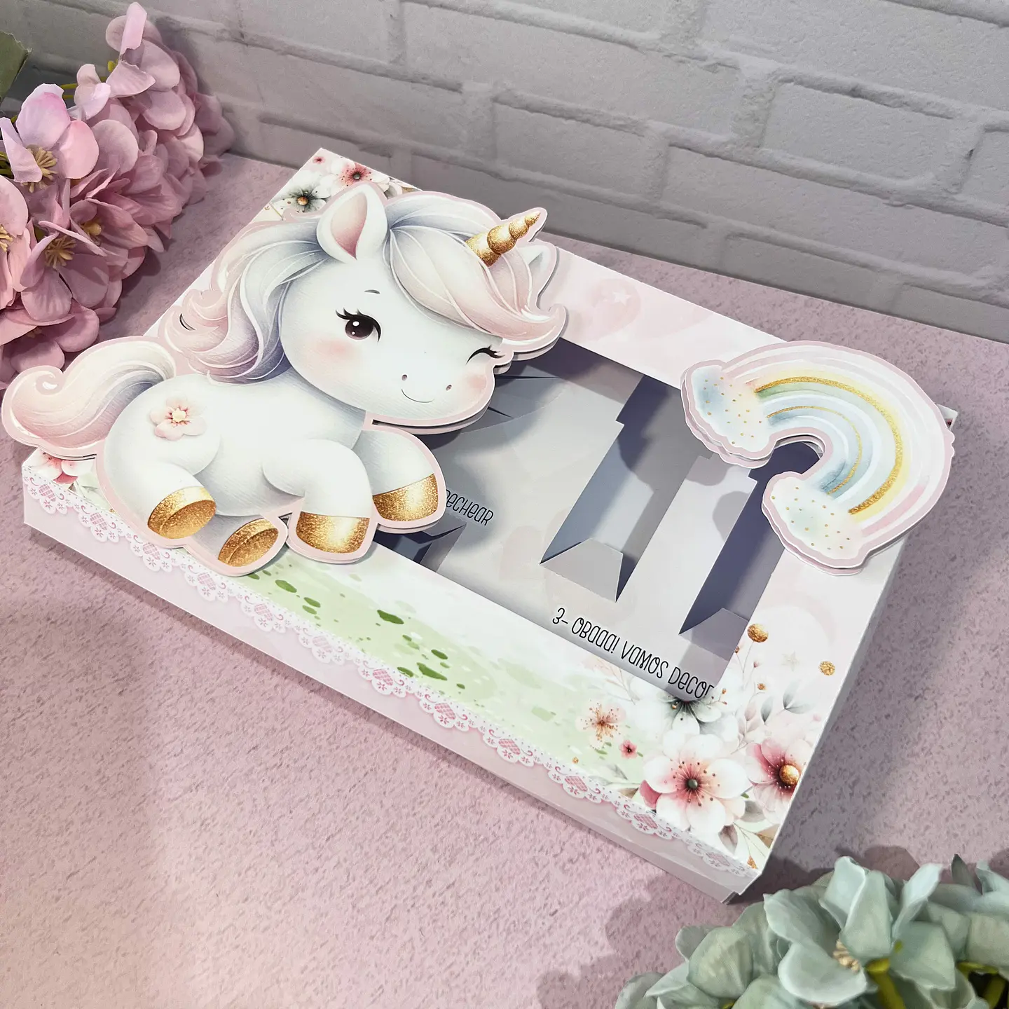 Arquivo Mini Confeiteiro Unicórnio - Luma 1