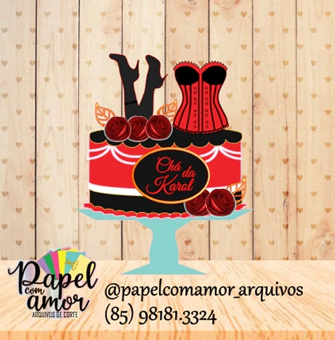 Arquivo de corte topo chá de lanjerie