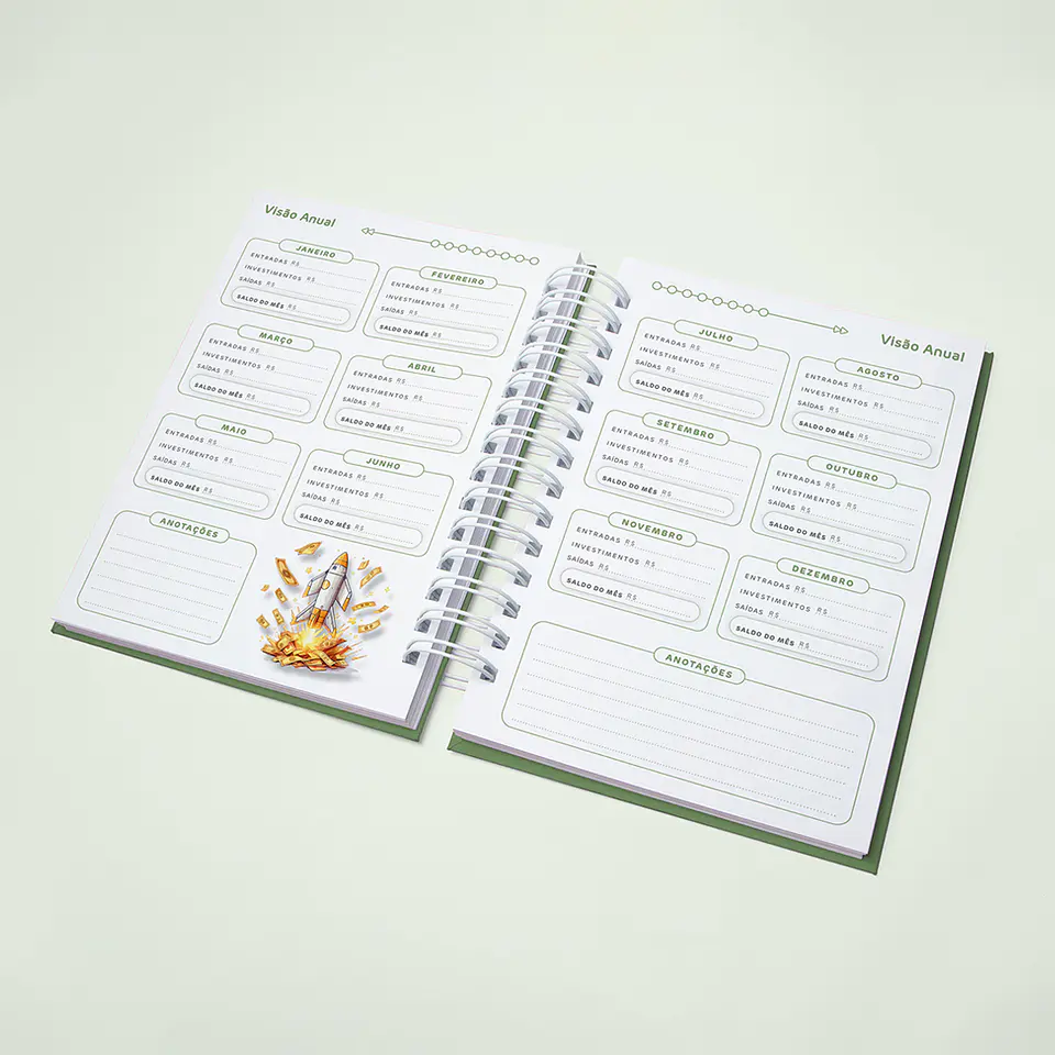 Arquivo Planner Financeiro Coleção Topázio - Amarantto 17