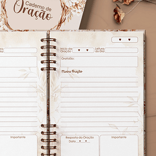 Arquivo Caderno de Oração Floral Boho - Bicho Papel