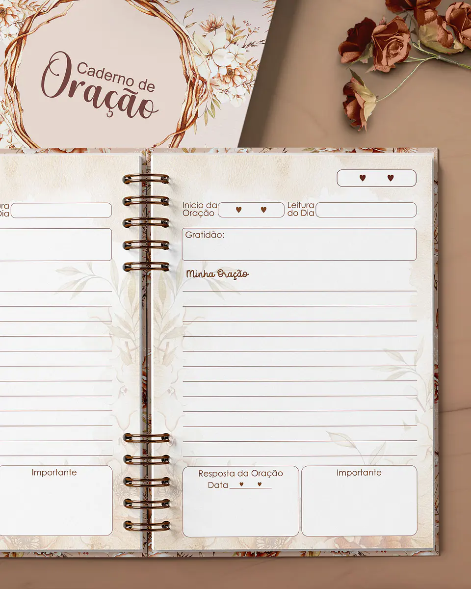 Arquivo Caderno de Oração Floral Boho - Bicho Papel 2