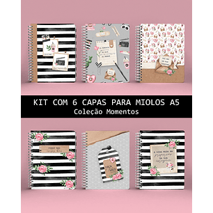 Arquivo Combo 6 Modelos de Capas Coleção Momentos - Bicho Papel
