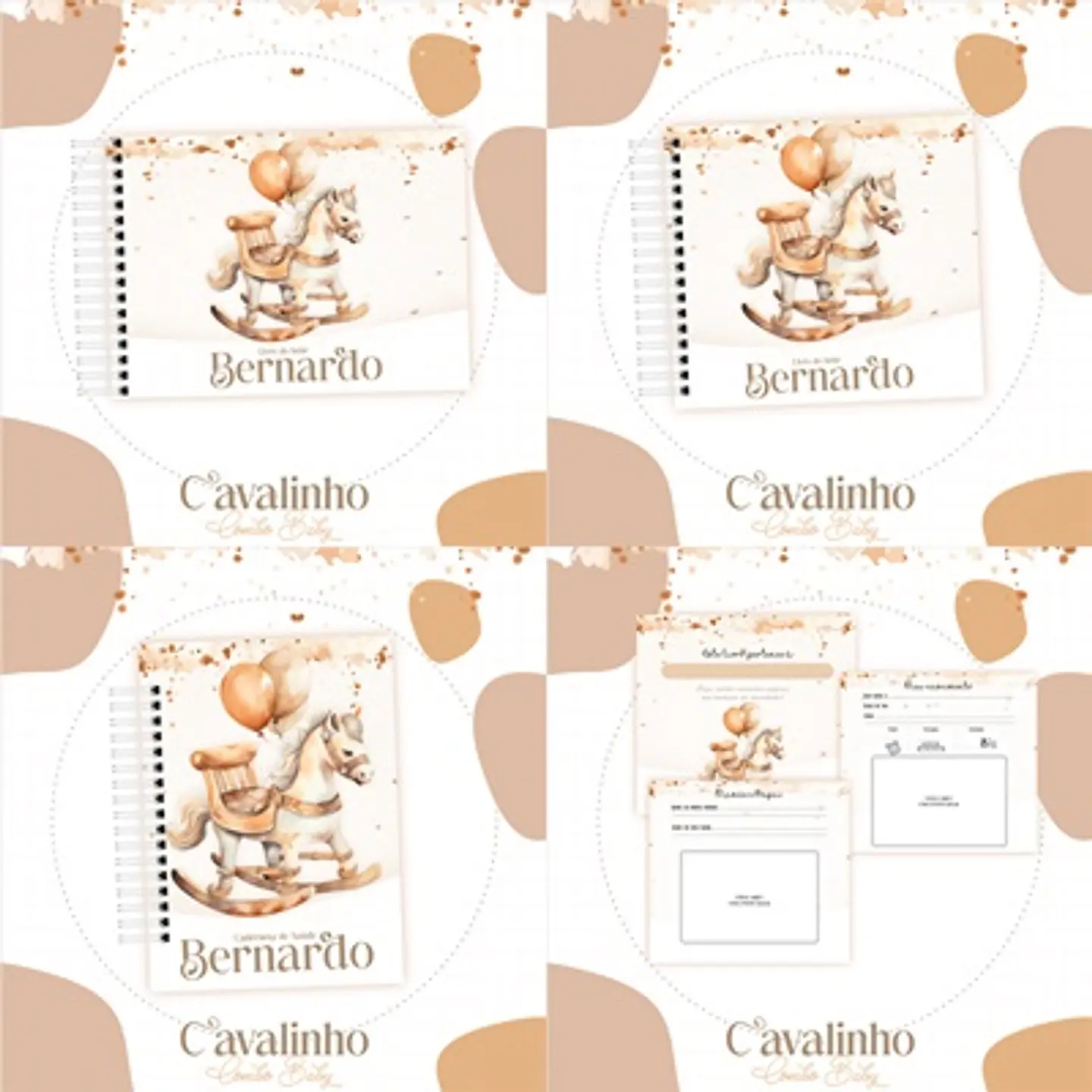 Arquivo Kit Encadernação Baby Cavalinho de Balanço- Luma 1