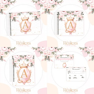 Arquivo Kit Encadernação Baby Realeza Menina - Luma