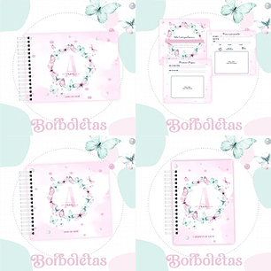 Arquivo Kit Encadernação Baby Borboletas - Luma