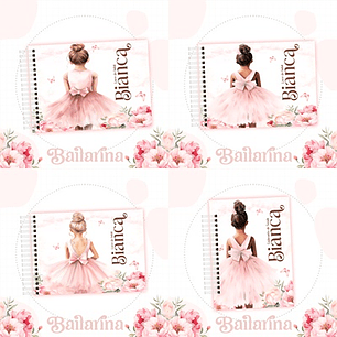 Arquivo Kit Encadernação Baby Bailarina - Luma