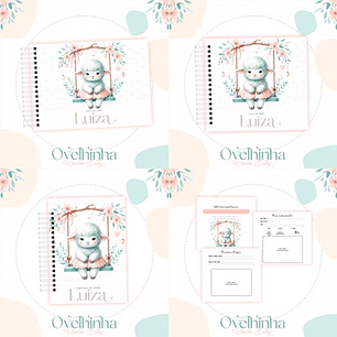 Arquivo Kit Encadernação Baby Ovelhinha - Luma