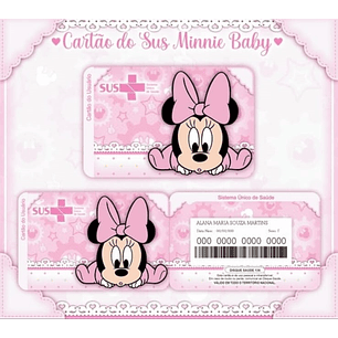 Arquivo cartão do sus minnie baby