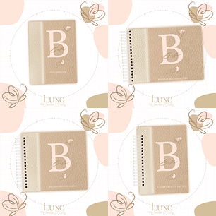 Arquivo Kit Encadernação Baby Alfabeto Marrom e Rosa Borboletas - Luma