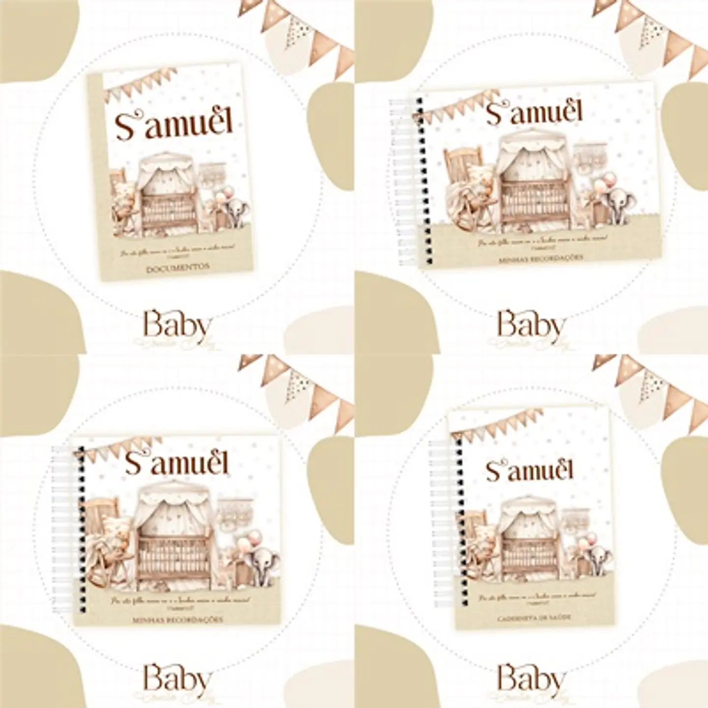 Arquivo Kit Encadernação Baby Quarto de Bebê Menino - Luma 1