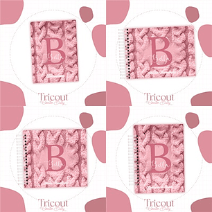 Arquivo Kit Encadernação Baby Alfabeto Tricot Rosa - Luma