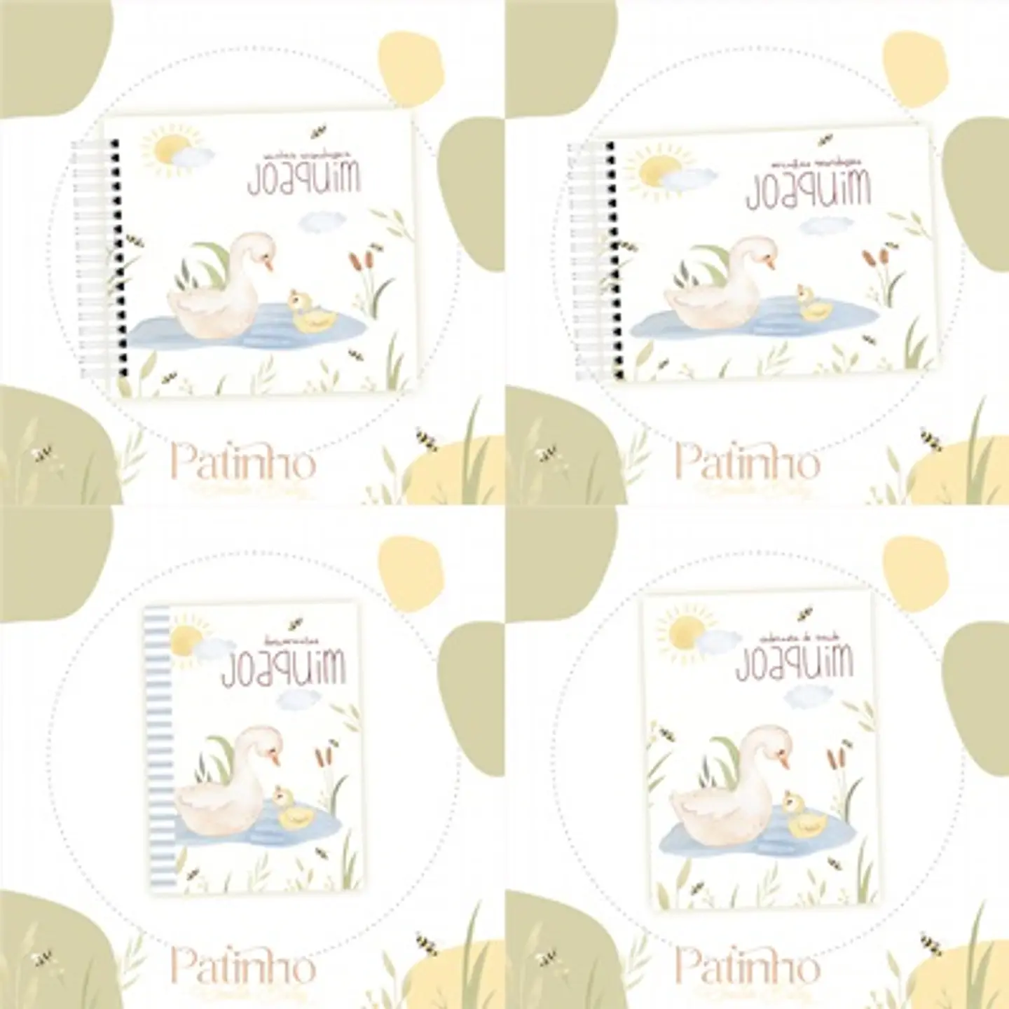 Arquivo Kit Encadernação Baby Lago dos Patinhos - Luma 1