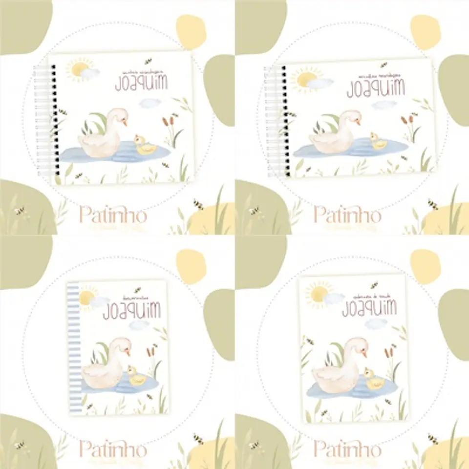 Arquivo Kit Encadernação Baby Lago dos Patinhos - Luma 1